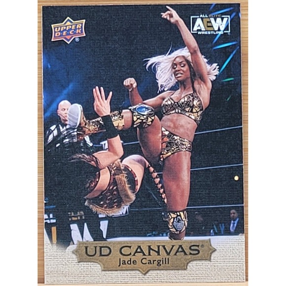 Other - 2022 UPPER‎ DECK AEW JADE CARGILL GOLD UD CANVAS